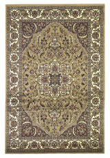 2' X 3' Beige And Ivory Floral Medallion Area Rug - Homeroots - Flyclothing LLC