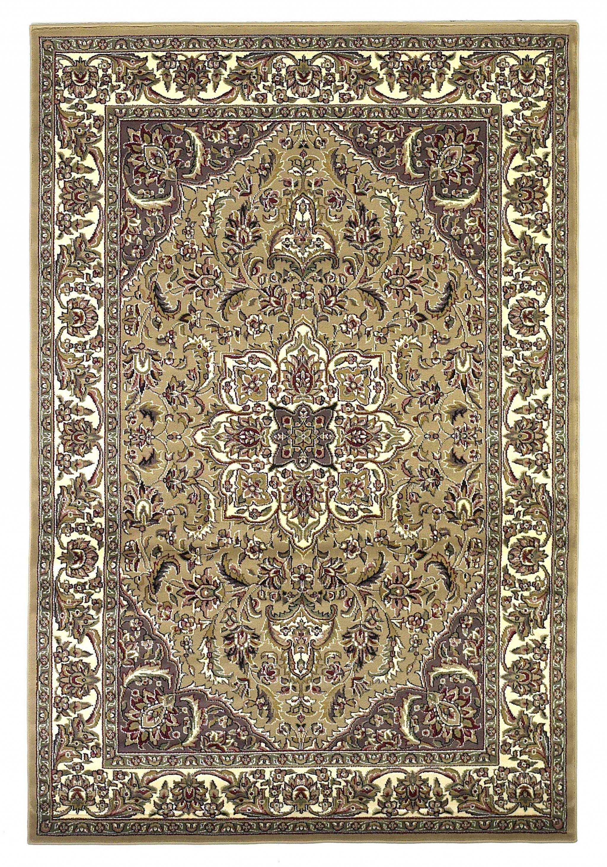 2' X 3' Beige And Ivory Floral Medallion Area Rug - Homeroots - Flyclothing LLC