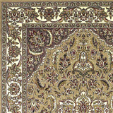 2' X 3' Beige And Ivory Floral Medallion Area Rug - Homeroots - Flyclothing LLC