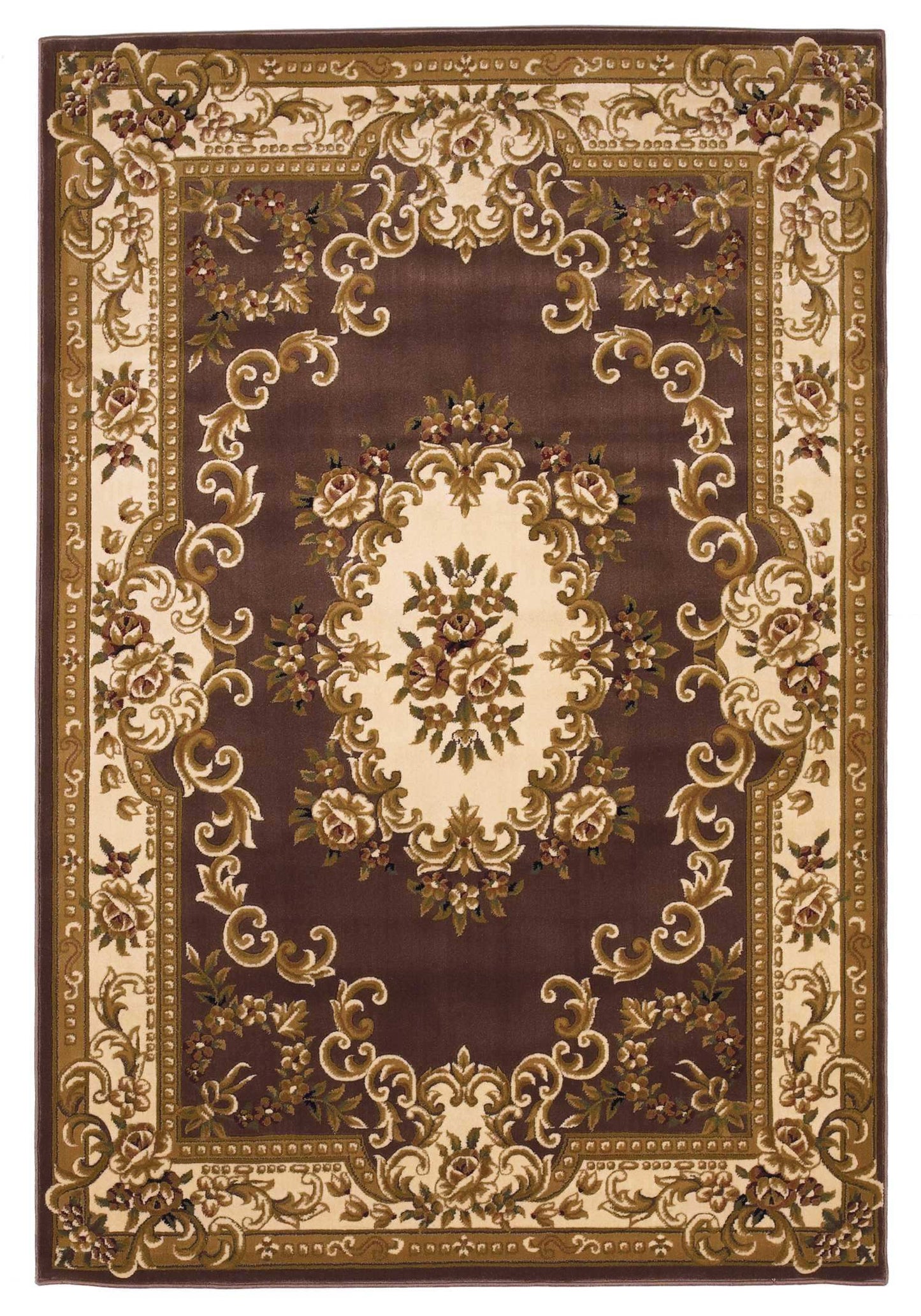 1' X 2' Polypropylene Plum Or Ivory Area Rug - Homeroots - Flyclothing LLC