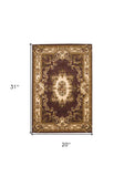 1' X 2' Polypropylene Plum Or Ivory Area Rug - Homeroots - Flyclothing LLC