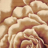2' X 3' Ivory Machine Woven Hand Carved Oversized Floral Indoor Accent Rug - Homeroots - Flyclothing LLC