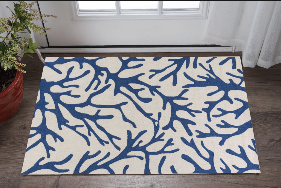 2' X 3' Blue Hand Tufted Area Rug - Homeroots