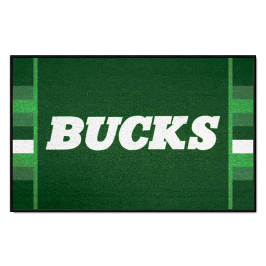 NBA Retro Milwaukee Bucks Starter Mat Accent Rug - 19in. x 30in. - Milwaukee Bucks