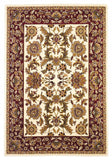 2' X 3' Polypropylene Ivory Or Red Accent Rug - Homeroots