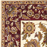2' X 3' Polypropylene Ivory Or Red Accent Rug - Homeroots