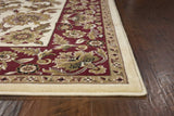 2' X 3' Polypropylene Ivory Or Red Accent Rug - Homeroots - Flyclothing LLC