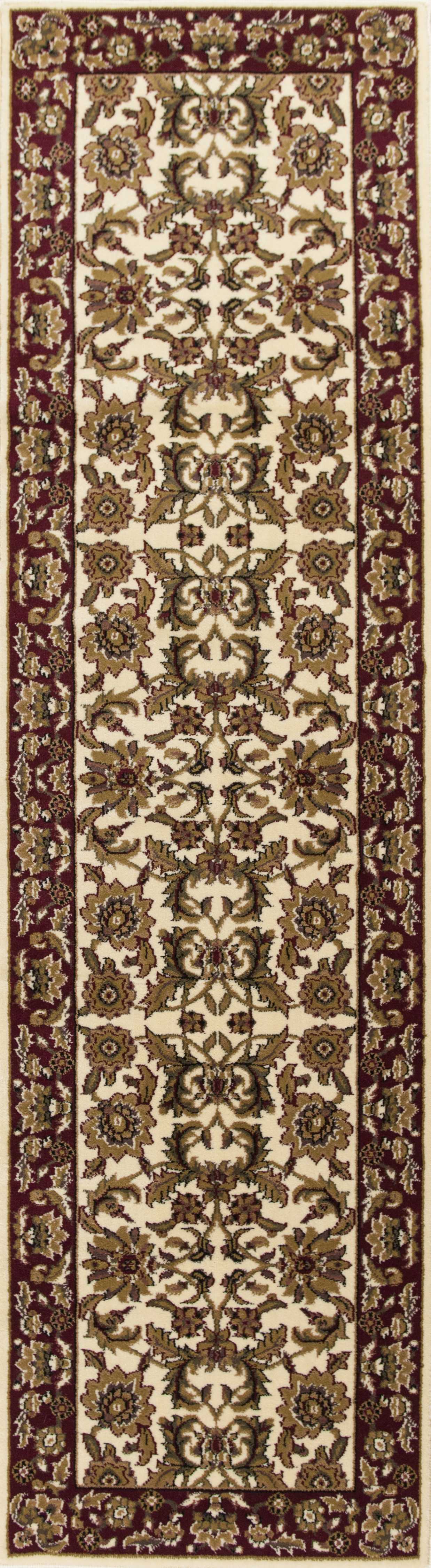 2' X 3' Polypropylene Ivory Or Red Accent Rug - Homeroots - Flyclothing LLC