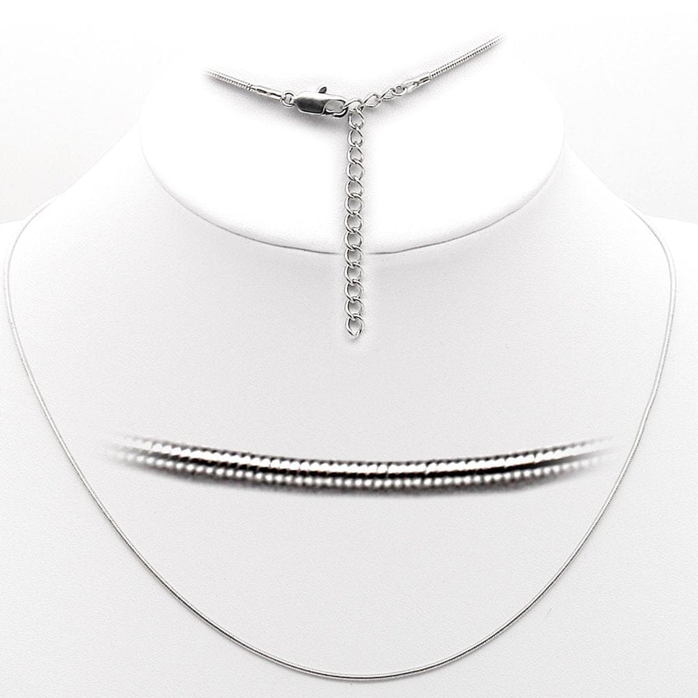 35325 - Rhodium Brass Chain with No Stone - Alamode