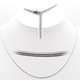 35325 - Rhodium Brass Chain with No Stone - Alamode