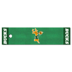 NBA Retro Milwaukee Bucks Putting Green Mat - 1.5ft. x 6ft. - Milwaukee Bucks
