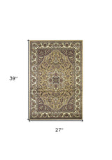2' X 3' Polypropylene Beige Or Ivory Accent Rug - Homeroots - Flyclothing LLC