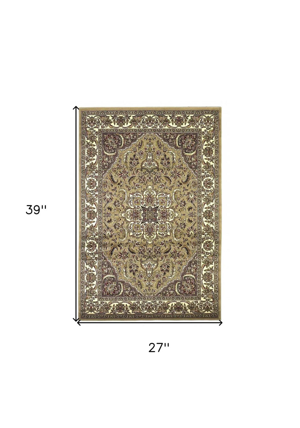 2' X 3' Polypropylene Beige Or Ivory Accent Rug - Homeroots - Flyclothing LLC