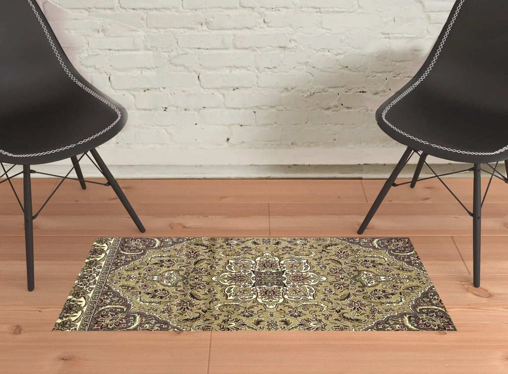 2' X 3' Polypropylene Beige Or Ivory Accent Rug - Homeroots - Flyclothing LLC
