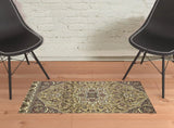 2' X 3' Polypropylene Beige Or Ivory Accent Rug - Homeroots