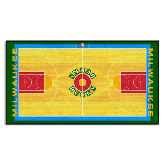 NBA Retro Milwaukee Bucks Court Runner Rug - 24in. x 44in. - Milwaukee Bucks
