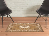 2' X 3' Polypropylene Beige Or Ivory Accent Rug - Homeroots