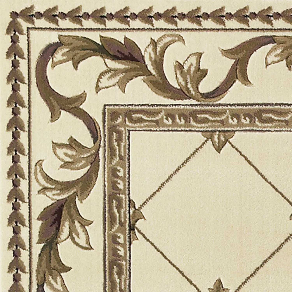 2' X 3' Polypropylene Ivory Accent Rug - Homeroots - Flyclothing LLC