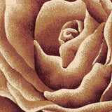 2' X 3' Ivory Machine Woven Hand Carved Oversized Floral Indoor Accent Rug - Homeroots - Flyclothing LLC