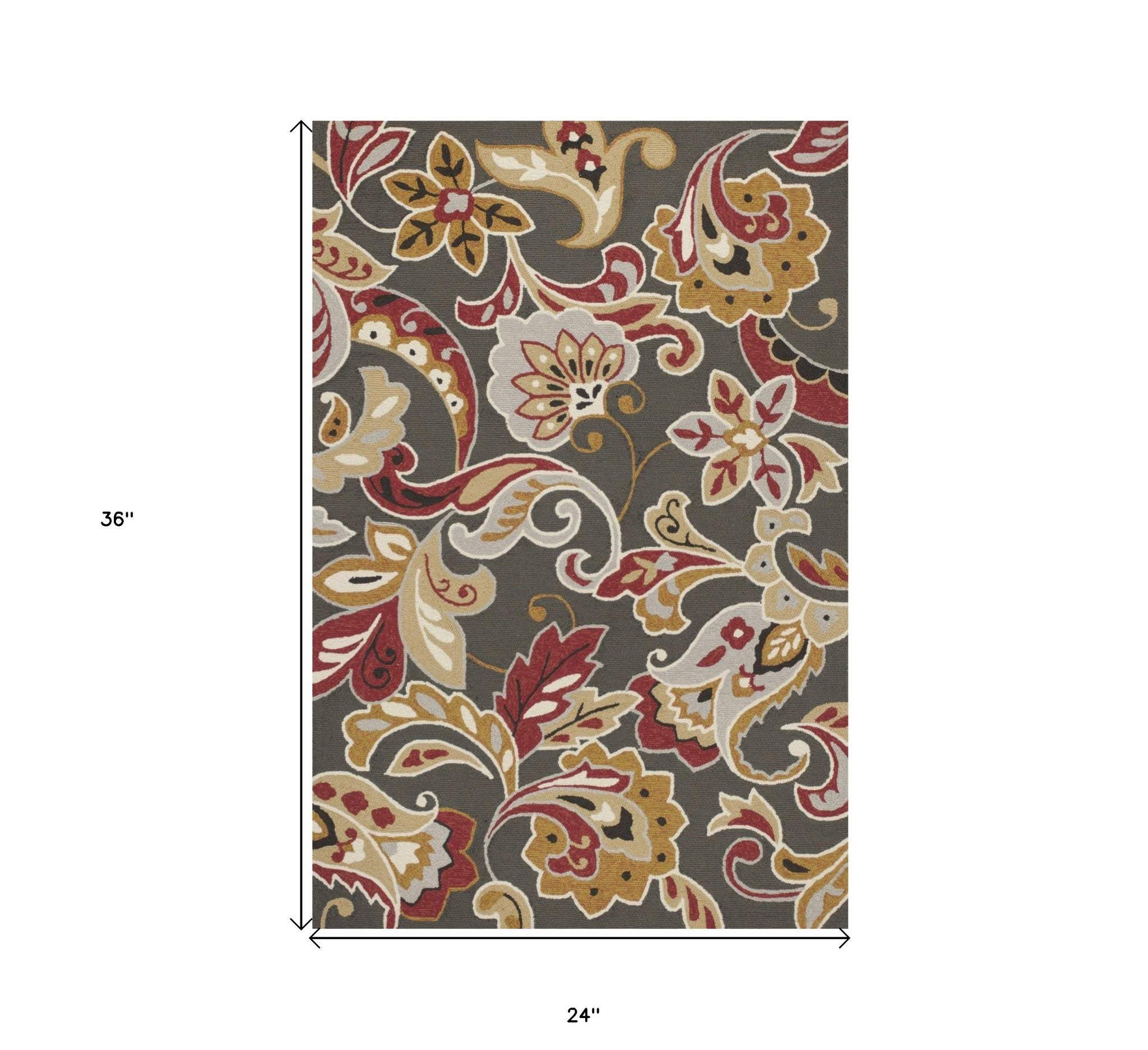 2' X 3' Taupe Hand Tufted Area Rug - Homeroots - Flyclothing LLC