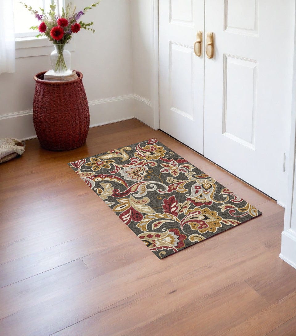 2' X 3' Taupe Hand Tufted Area Rug - Homeroots