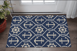 2' X 3' Blue Hand Tufted Area Rug - Homeroots