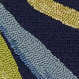 2' X 3' Blue Floral Handmade Indoor Outdoor Area Rug - Homeroots - Flyclothing LLC