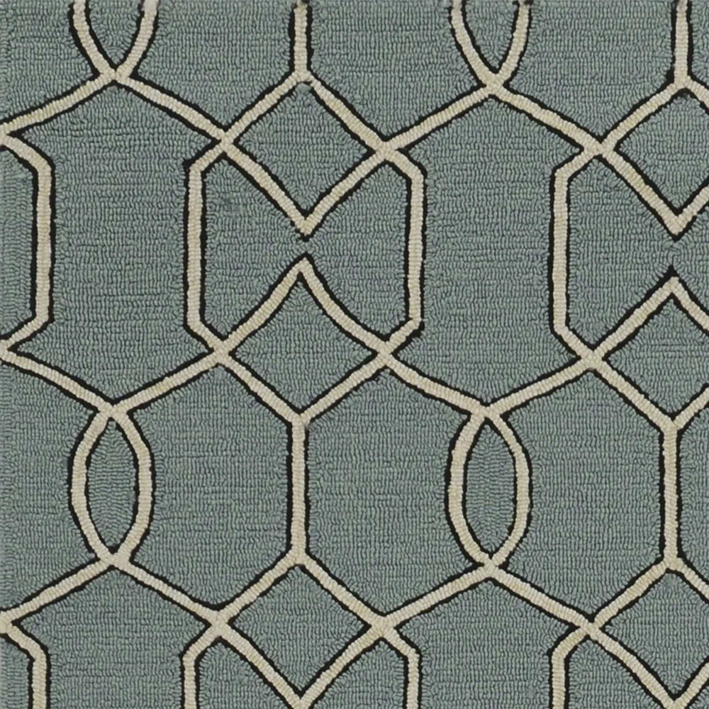2' X 3' Green and Ivory Hand Hooked Area Rug - Homeroots - Flyclothing LLC