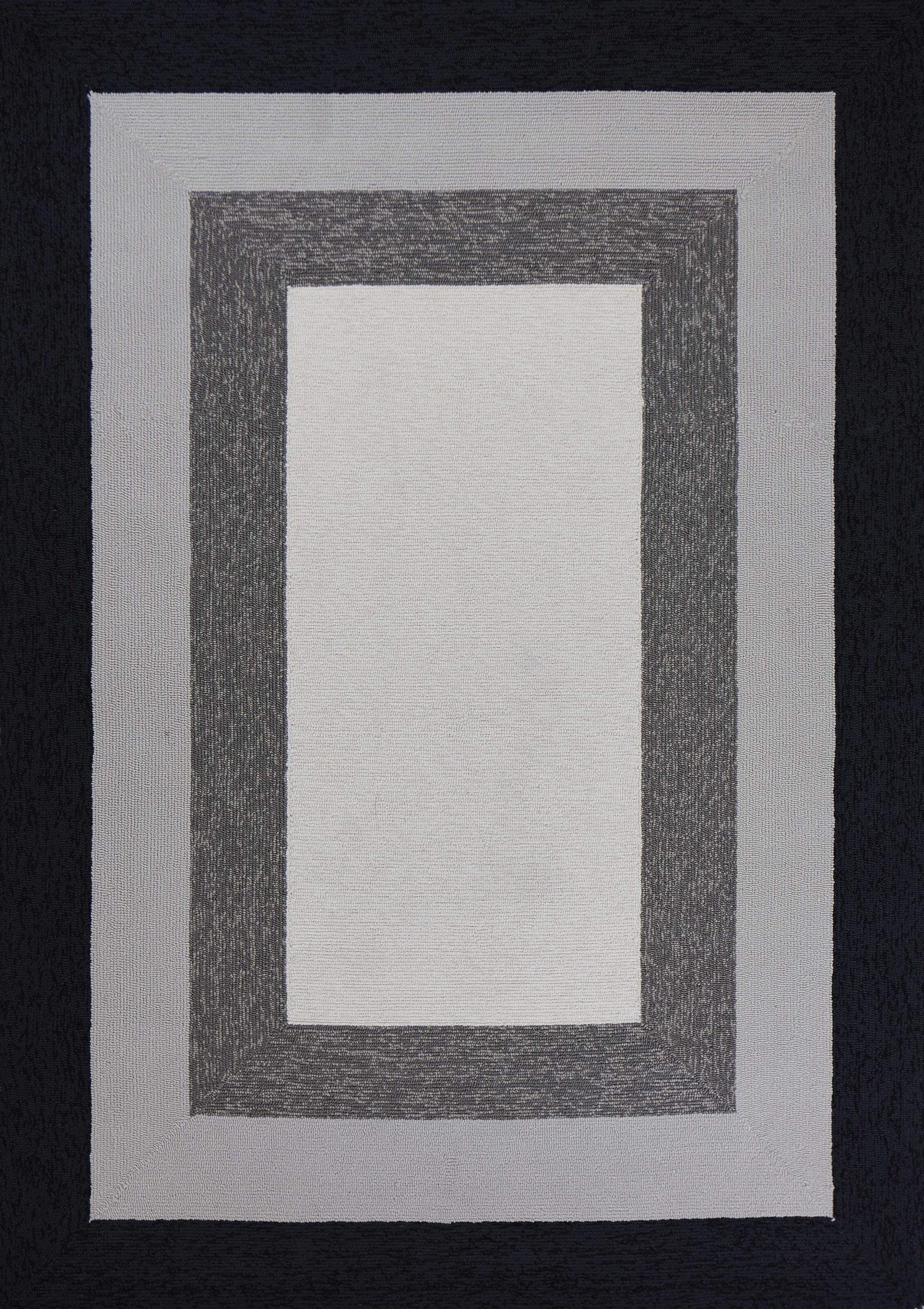 2' X 3' Charcoal Hand Hooked Area Rug - Homeroots - Flyclothing LLC