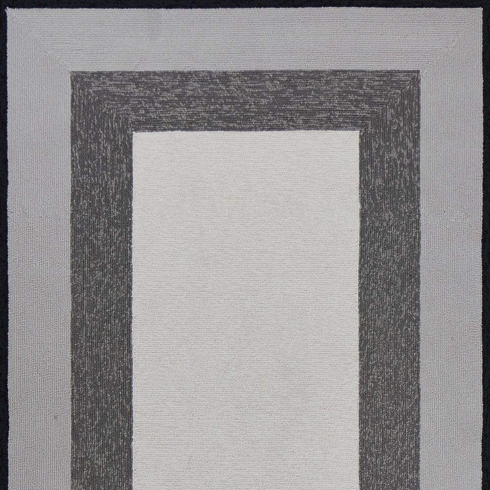 2' X 3' Charcoal Hand Hooked Area Rug - Homeroots - Flyclothing LLC