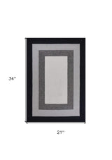 2' X 3' Charcoal Hand Hooked Area Rug - Homeroots - Flyclothing LLC