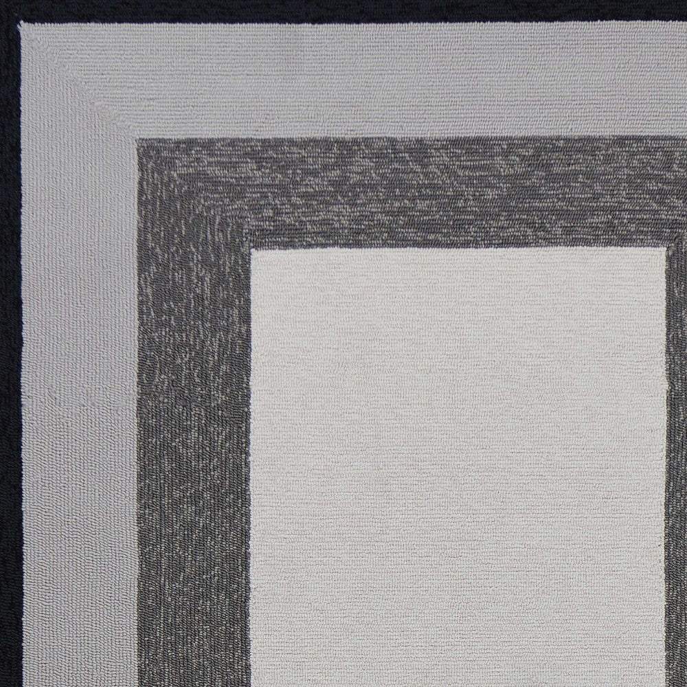 2' X 3' Charcoal Hand Hooked Area Rug - Homeroots - Flyclothing LLC
