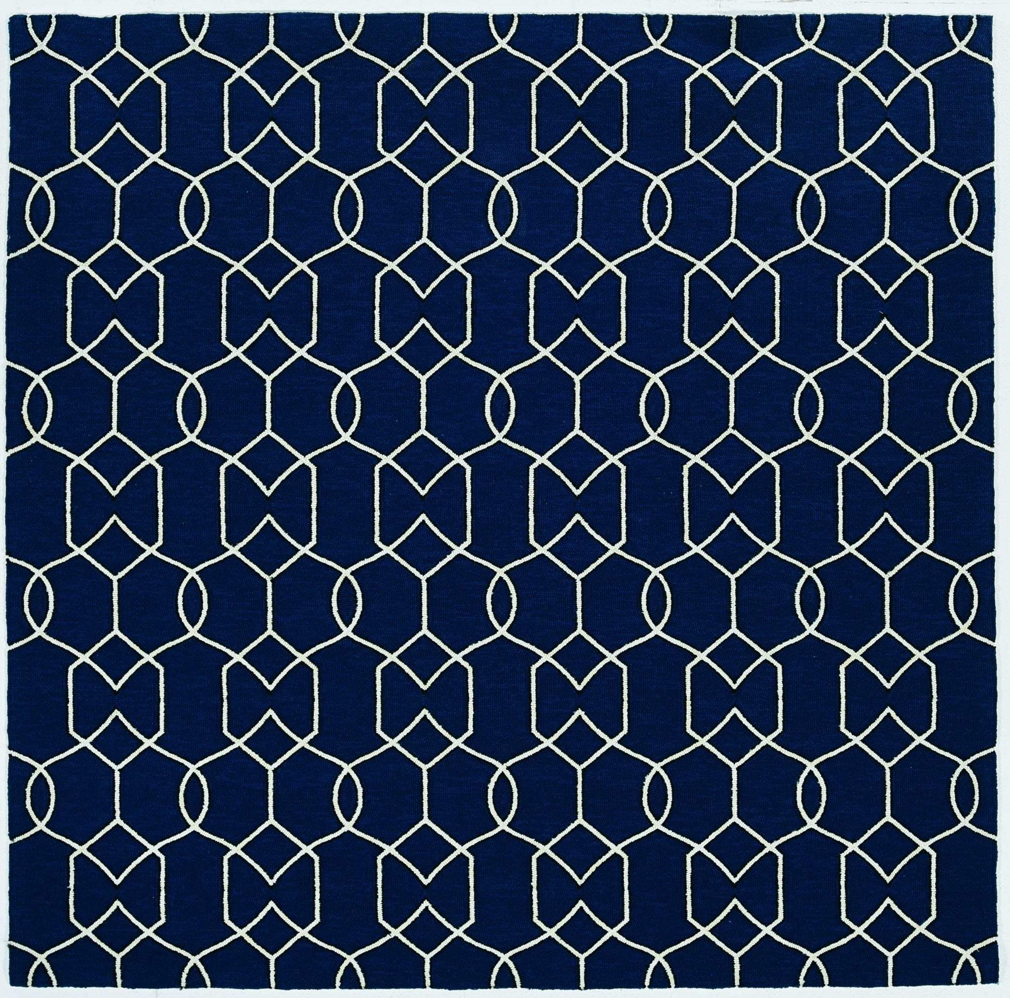 2' X 3' Navy Blue Hand Hooked Area Rug - Homeroots - Flyclothing LLC