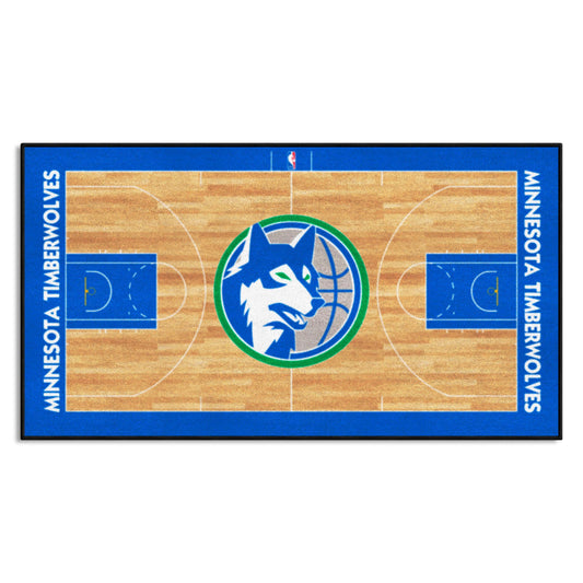 NBA Retro Minnesota Timberwolves Court Runner Rug - 24in. x 44in. - Minnesota Timberwolves