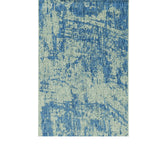 3' X 5' Blue and Green Abstract Indoor Outdoor Area Rug - Homeroots