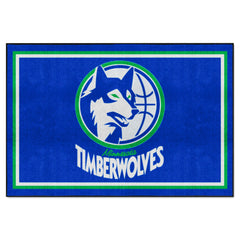 NBA Retro Minnesota Timberwolves 5ft. x 8 ft. Plush Area Rug - Minnesota Timberwolves