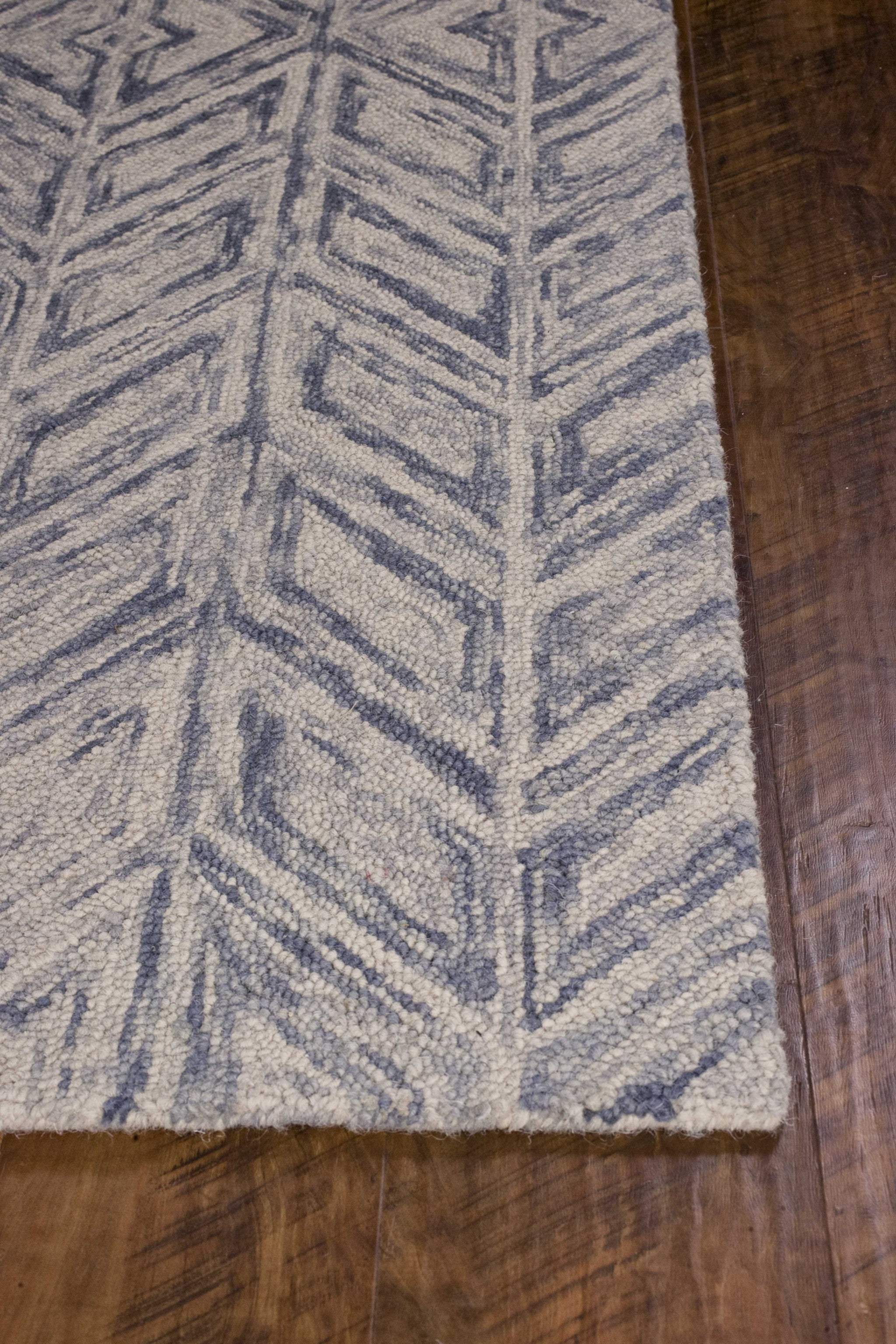 2' X 4' Blue Wool Hand Tufted Area Rug - Homeroots - Flyclothing LLC