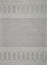 2' X 4' Gray Wool Ogee Hand Tufted Area Rug - Homeroots - Flyclothing LLC