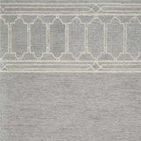 2' X 4' Gray Wool Ogee Hand Tufted Area Rug - Homeroots - Flyclothing LLC