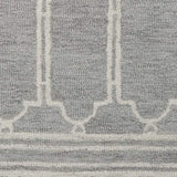 2' X 4' Gray Wool Ogee Hand Tufted Area Rug - Homeroots - Flyclothing LLC
