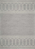 2' X 4' Gray Wool Ogee Hand Tufted Area Rug - Homeroots - Flyclothing LLC