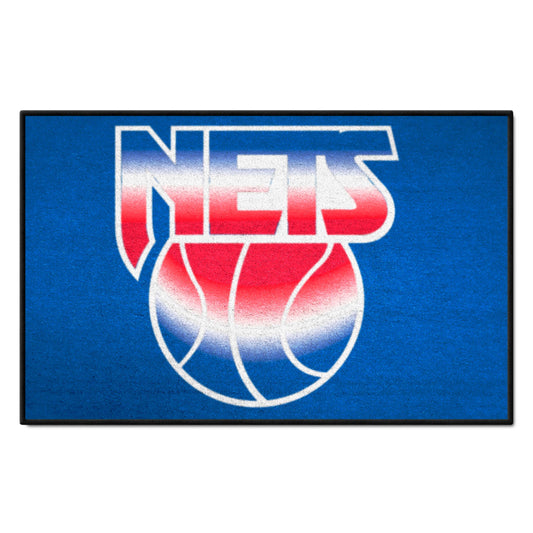 NBA Retro New Jersey Nets Starter Mat Accent Rug - 19in. x 30in. - New Jersey Nets