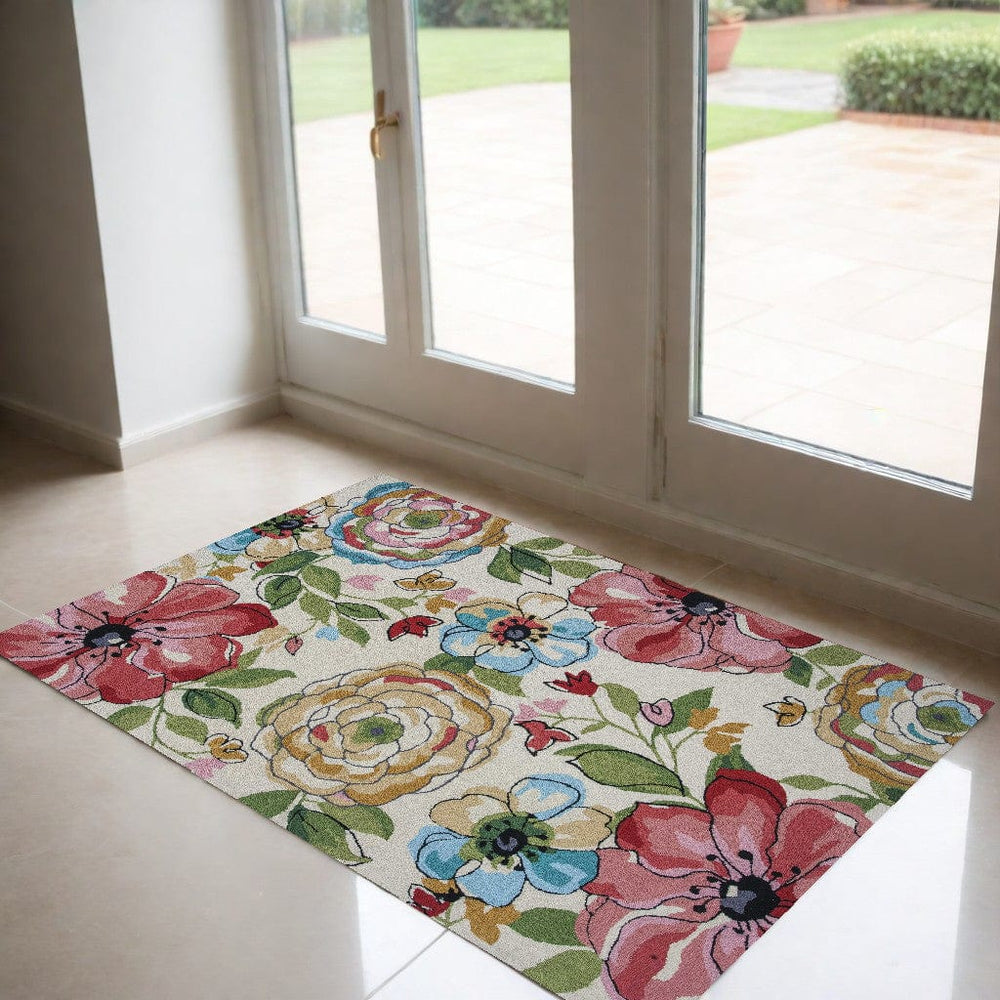 2' X 4' Sand Beige Hand Tufted Area Rug - Homeroots