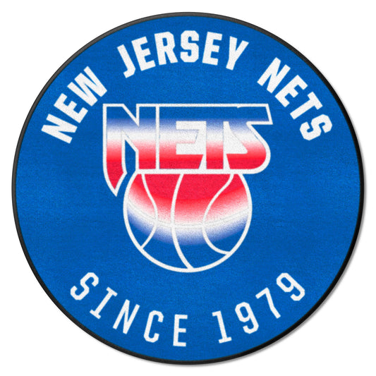 NBA Retro New Jersey Nets Roundel Rug - 27in. Diameter - New Jersey Nets