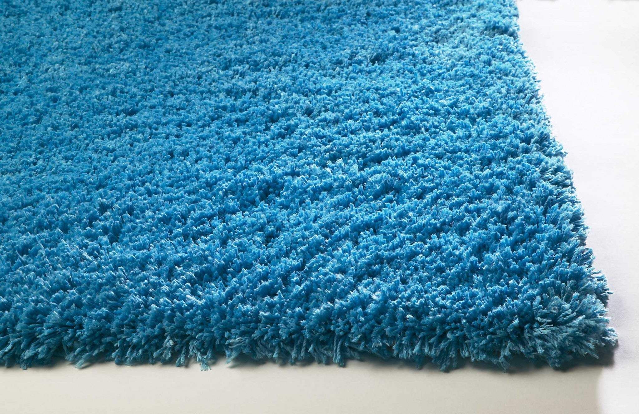 2' X 4' Polyester Highlighter Blue Area Rug - Homeroots - Flyclothing LLC