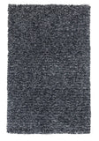 2' X 4' Black Heather Indoor Shag Rug - Homeroots