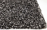 2' X 4' Black Heather Indoor Shag Rug - Homeroots - Flyclothing LLC