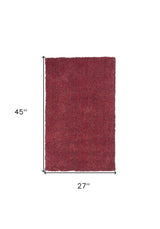 2' X 4' Polyester Red Heather Area Rug - Homeroots - Flyclothing LLC