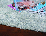 2' X 4' Slate Heather Indoor Shag Rug - Homeroots