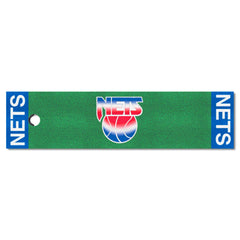 NBA Retro New Jersey Nets Putting Green Mat - 1.5ft. x 6ft. - New Jersey Nets